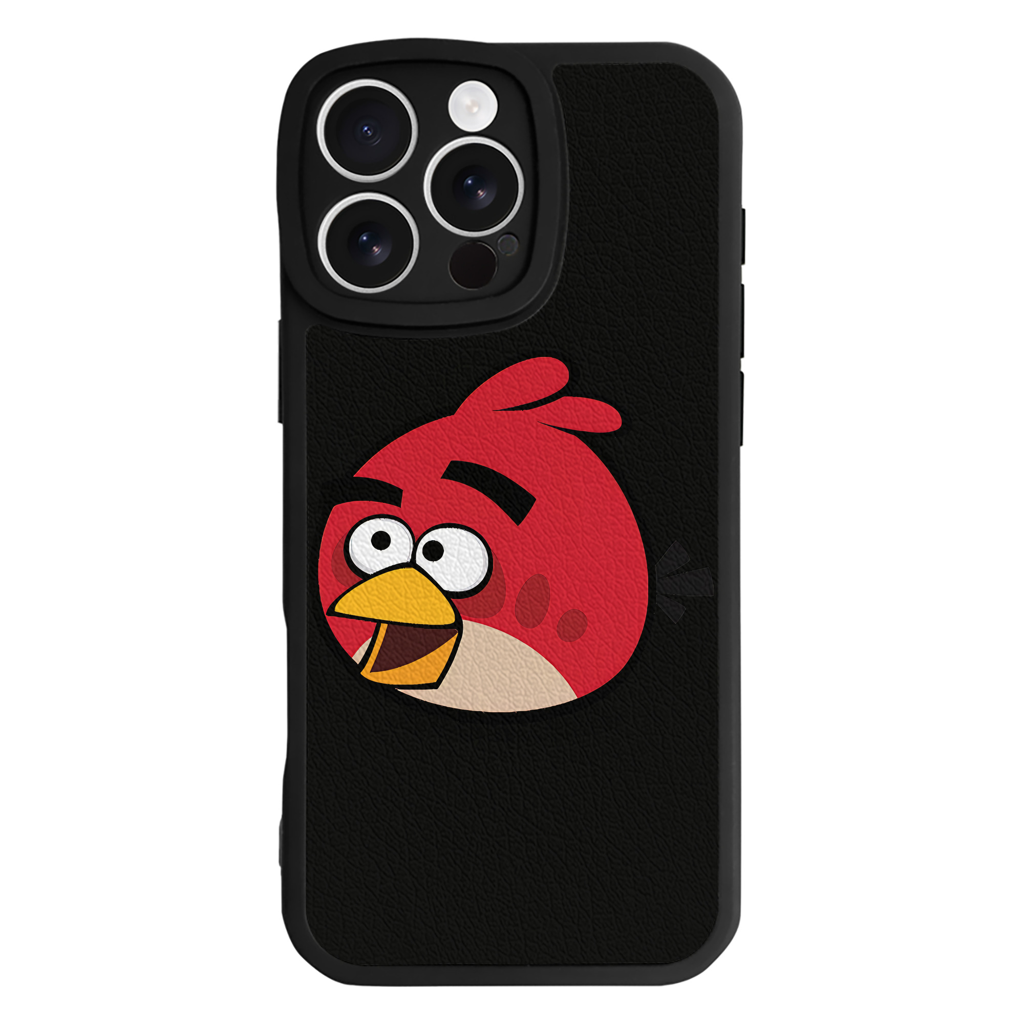 （画像用） Angry Birds アングリーバード 【iPhone 16シリーズ対応】シリコンスマホケース（レザー調） 材質：シリコン
